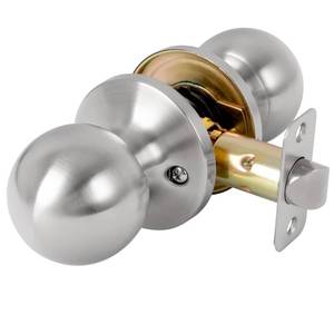 lot 13171 image: RAFECIEE Passage Door Knob - Closet Door Knobs, Keyless Doorknob Interior Door Knob Without Lock for Hallway, Satin Nickel - Retail $11