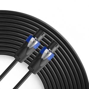 lot 13219 image: Yoico Pro 50 Feet 12AWG Speakon to Speakon Cable - Heavy Duty 50ft 12 Gauge Speaker Wire Cord with Twist Lock for Audio Amplifier - Single - Retail $28