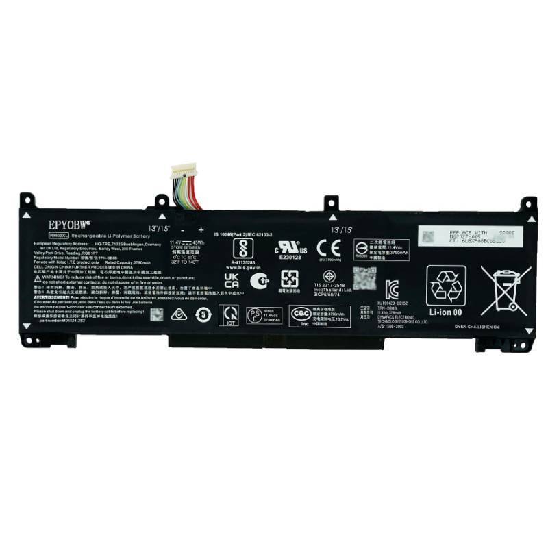 lot 25877 image: EPYOBW RH03XL Laptop Battery 45Wh Compatible with HP ProBook 430 440 445 450 455 G8 G9 G10 ProBook 630 640 650 G8  EliteBook 630 640 645 650 655 G9 G10 Series HSTNN-OB1T HSTNN-IB9P HSTNN-IB9Q - Retail $52