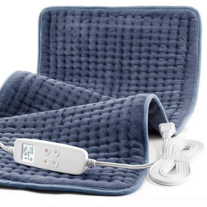 lot 9413 image: VAAGHANM Heating Pad 33 x 17 inches Electric Heating Pad for Back -Extra Large Heat Pad for ShoulderNeckKneeArms - Upgraded 6 Timer & 6 Temperature Controller -Auto Shut Off- Gift for Mom - Retail $57