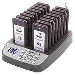 LOUKIENE 16 Pagers Wireless Restaurant Pager System 500ft Range Calling Waiting Customers Wireless Paging System, Vibration Flash and Buzzer for Cafe Food Trucks Pub Churches Hospitals Hotels Eatery-ONLY HAS 5 BUZZERS - Retail: $85