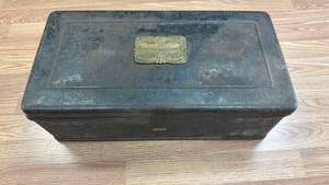 lot 4 image: Atwater Kent Radio Metal Storage Box with Handle