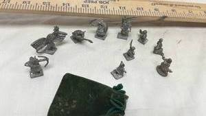 lot 315 image: Lot of 10 Metal Fantasy Figurines Miniature Collectibles