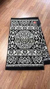 lot 328 image: Floor Dimensions TB11 20x30 in Black White Geometric Rug - Lot of 3