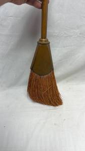 lot 329 image: Whisk Broom with Brass Ferrule and Handle