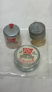 lot 23 image: POH Unwaxed Dental Floss 3 Spools 100-540 Yards Professional Use