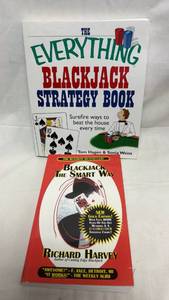 lot 81 image: 2 Blackjack Strategy Books The Everything Blackjack Strategy Book & Blackjack The Smart Way