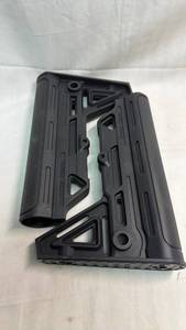 lot 89 image: Black Tactical Rifle Stock with Cheek Rest and Picatinny Rail (Lot of 2)