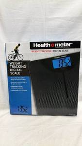 lot 123 image: Health o meter Weight Tracking Digital Scale 400 lbs 12.4 x 12.4 inches