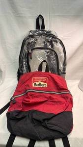 lot 140 image: Marlboro Unlimited & Clear Backpack Lot