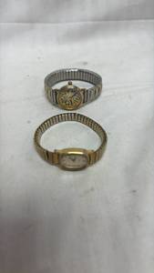 lot 184 image: Timex BA Cell Water Resistant Quartz Watches Lot of 2