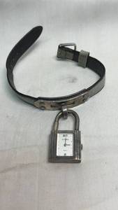 lot 202 image: Futura Quartz Padlock Watch with Leather Strap
