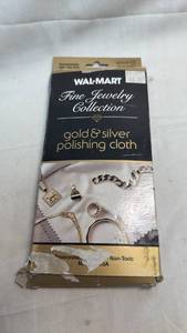 lot 203 image: Wal-Mart Fine Jewelry Collection Gold & Silver Polishing Cloth 12x15 inches