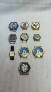 lot 212 image: Lot of 10 Character Watches Caseback Stainless Steel Quartz