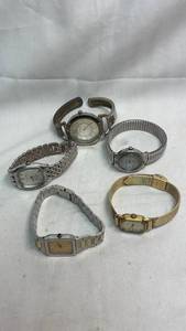 lot 246 image: Lot of 5 Watches Citizen Quartz Anne Klein Timex