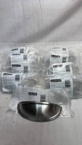 lot 262 image: Amerock BP36640G10 4in3in Cup Pull Satin Nickel 9-Pack
