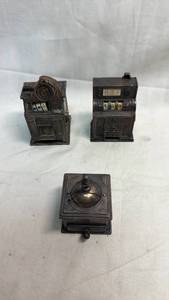 lot 267 image: Lot of 3 Brass Pencil Sharpeners