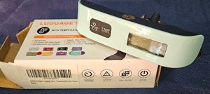 lot 106 image: Digital Luggage Scale, 110lbs Hanging Baggage Scale with Backlit LCD Display&nbsp