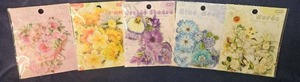 lot 117 image: Flower Language Series Exquisite Stickers 60PCS each. Lot of 5 packages&nbsp