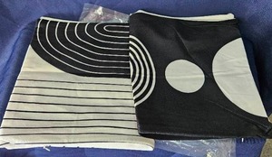 lot 131 image: Throw Pillow Covers Black White Striped Geometric Pattern 2-Pack&nbsp