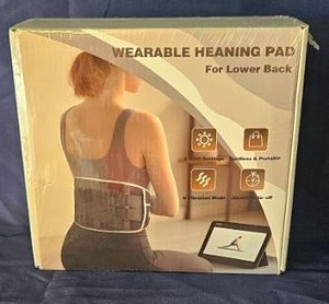 lot 136 image: Wearable Heating Pad for Lower Back 6 Heat Settings Vibration Mode&nbsp