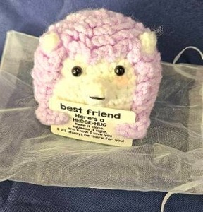lot 144 image: Best Friend Hedgehog Plush Toy with Sentiment Tag&nbsp