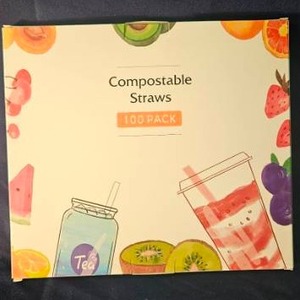 lot 147 image: Compostable Straws 100 Pack