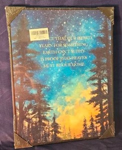 lot 163 image: Wall Art Print Forest Starry Sky&nbsp