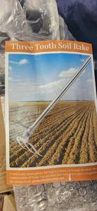 lot 181 image: Three Tooth Soil Rake&nbsp