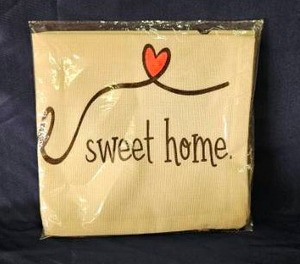 lot 183 image: Home Sweet Home Pillow Cover