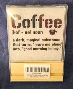lot 187 image: Coffee Definition Acrylic Desk Sign&nbsp