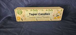 lot 196 image: 8 Pack Unscented Taper Candles&nbsp