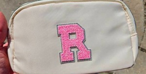 lot 204 image: Monogrammed Letter R Crossbody Bag