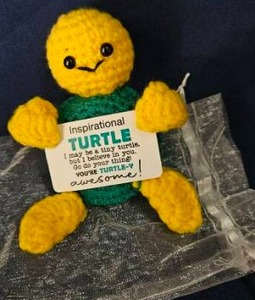lot 219 image: Inspirational Turtle Plush Toy