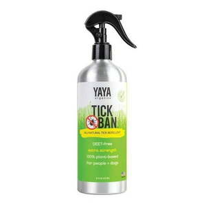 lot 58 image: BROKEN SPRAYER Yaya Organics Tick Ban All Natural Extra Strength Tick Repellent  16 Oz - Retail $42