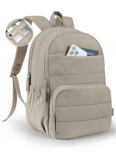 lot 70 image: Uselike Travel Backpack for Women, 15.6 Inch Laptop Backpack, Quilted College Bookbag, Cute Work Backpacks, Water Resistant - Retail $33