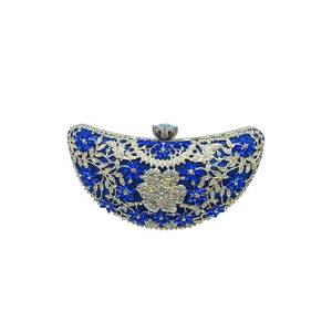 lot 831 image: CORIOS Women Rhinestone Clutch Bag Sparkly Sequin Evening Bag Bridal Wedding Purse Glitter Crystal Handbag Elegant Shoulder Bag Banquet Cocktail Prom Party Crossbody Bag Blue - Retail $37