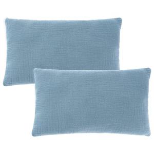 lot 837 image: Marrywindix Tiny Pillow 2 Pack Small Decorative Pillow 9.5 x 5.5 in Tiny Travel Pillows Soft Pet Pillow for Camping Travel Sleeping Bed Sofa Neck Knee Wrist Support (Blue) - Retail $10