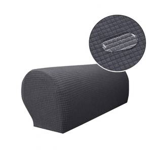 lot 883 image: NC HOME Anti-Slip Waterproof Stretch Fabric Armrest Covers Furniture Protector RV Armchair Slipcovers for Recliner Sofa Set of 2 (Gray) - Retail $12