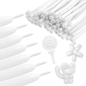 lot 885 image: Viksio 260 Balloons, White Long Balloons, 50 Pcs Animal Balloons, Long Balloons for Tying Balloon Arch, 260 Balloons White, Balloon Animal Balloons, Balloons for Balloon Animals, Balloon Animals - Retail $5