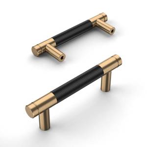 lot 900 image: Amerdeco 10 Pack Champagne Bronze Knurled Cabinet Pulls 3 Inch Center to Center Kitchen Cabinet Handles for Drawer Dresser, Cupboard and Wardrobe ZH0040 - Retail $36