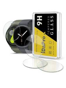 lot 904 image: iDaPro 4Pack Screen Protector for Samsung Galaxy Watch 87654 (44mm)4Pcs,9H Tempered Glass Protection Kit in Reusable Storage Case,Anti-Scratch,Bubble-Free,Easy Installation - Retail $7