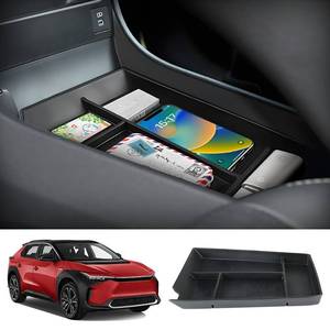 lot 924 image: LUNQIN Car Center Console Organizer Tray for Toyota BZ4X 2023 2024 2025 Subaru Solterra Auto Interior Accessories Front Seat Middle Insert Storage Box Bag Vehicle Accessory��not for 2026 BZ�� - Retail $6,299