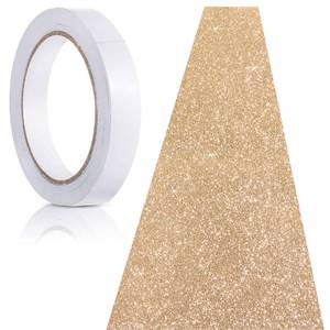lot 925 image: Tatuo Carpet Runner 2.46 x 30 ft Runway Rug 55 GSM Thickness with Carpet Tape for Prom Graduation Wedding Outdoor Indoor Hallway Movie Party Decoration Rug(2.46 x 30 Feet,Glitter Champagne) - Retail $34