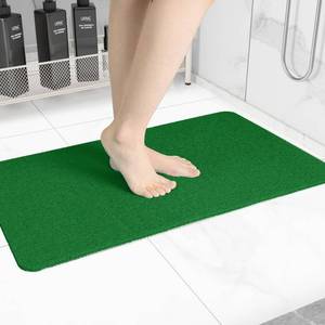 lot 928 image: Hargiis Non-Slip Bathtub Mat, Anti Slip Shower Mat, Fast Drying Bathtub Mats, Foot Scrubber Mat, Anti Slip Mat for Tub, Floor, Bathroom, Kitchen, Home, Hotel (Dark Green 24�16) - Retail $7