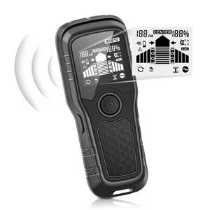lot 942 image: Handstar Stud Finder Wall Scanner - 6-in-1 Upgraded Multifunction Auto Detection with LCD Display & Audio Alarm for Wood, Metal & AC Wires, Ideal for Home DIY & Professional Contractors (Black) - Retail $19