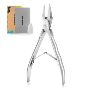 lot 955 image: Ingrown Toenail Clippers Straight Blade Toe Nail Clippers for Thick Nails for Seniors, Stainless Steel Nail Clippers for Thick Toenails Ultra Slim 16mm Blade Podiatrist Nail Clippers (Straight Blade) - Retail $10