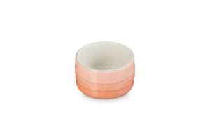 lot 962 image: Le Creuset Stoneware Round Straight Wall Ramekin, 7 oz., Peche - Retail $18
