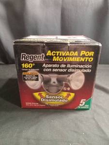 lot 6149 image: Regent MS600 Motion-Activated Dual Head Security Flood Light - Bronze