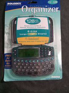 lot 6150 image: Rolodex Electronics RF-128 Professional Organizer by Franklin